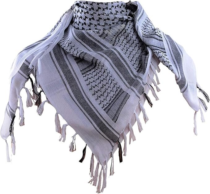 Keffiyeh Palestina Autentica Sciarpa Palestinese Wrap Cotton - Foto 6